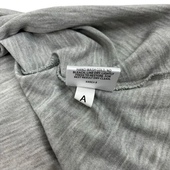 Eileen Fisher Womens SIlk Cotton Sharkbite Hem Tank Top Heather Gray Size Small - Picture 14 of 16